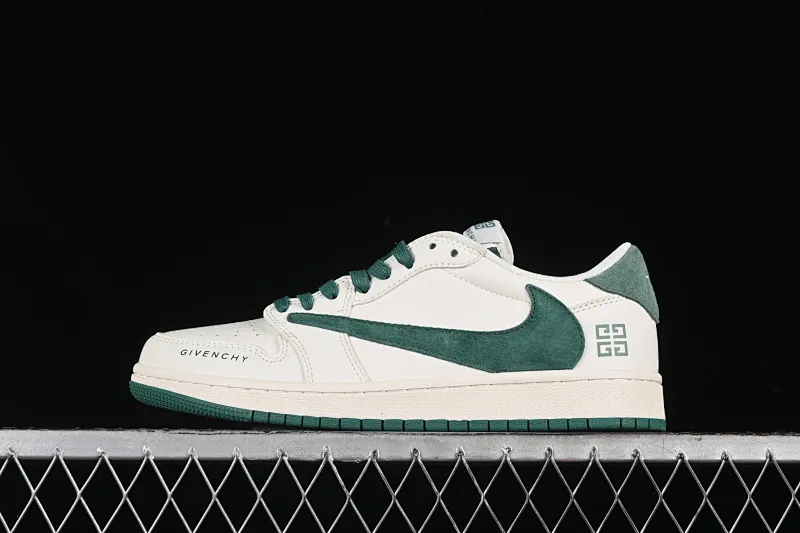 All categories Air Jordan Jordan series basketball shoes Air Jordan 1 Low high-end customized low-top sneakers Travis Scott x Fragment Design x Air Jordan 1 Low OG SP AJ1 Joe 1 Givenchy joint-off-white dark green suede low-top cultural casual sneakers LX1988-107